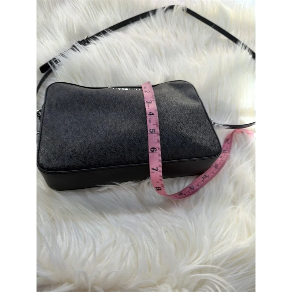 Michael Kors Jet Set Item East West Shoulder Crossbody Bag‎ MK Black/Silver
